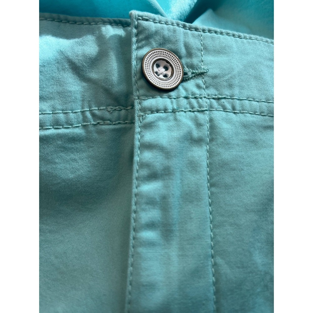 Coastal Utility Casual Style & Co Mid Rise Cargo Shorts Aqua Brook SZ 14 NWT - Picture 8 of 8